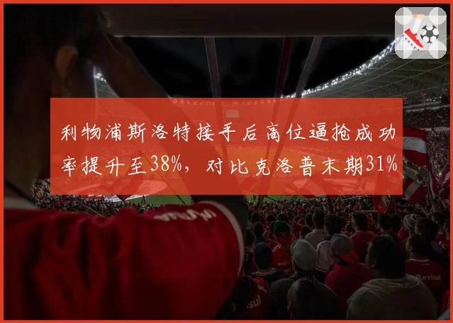 利物浦斯洛特接手后高位逼抢成功率提升至38%，对比克洛普末期31%更显高效